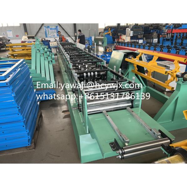 PLC Control C Purlin Roll Forming Machine With 14-18 Roller Stations