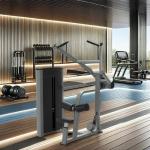 Strength Training Equipment Pin Load Selection Seated Lat Pulldown Machine