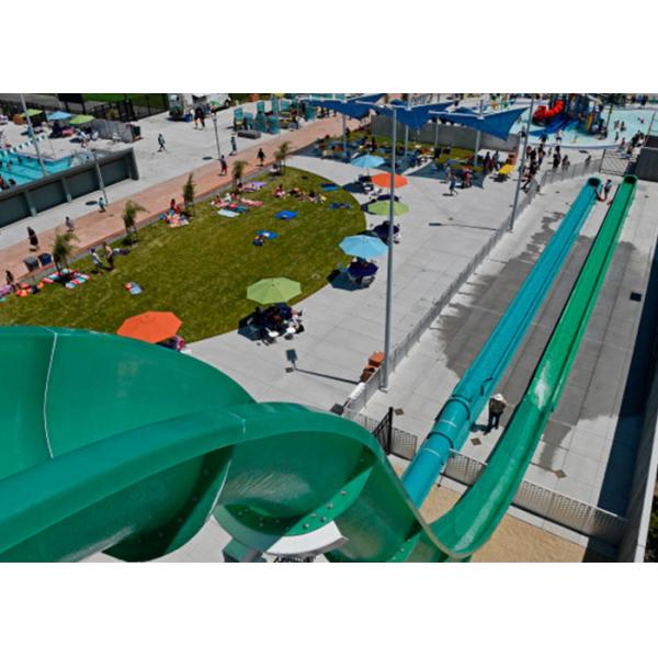 Safe Big Water Slides / Swimming Pool Tube Slides For Water Playground Equipment