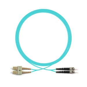 Buy cheap SC ST OM3 Duplex Fiber Optic Patch Cord Multimode , FTTX Fiber Optic Jumper product