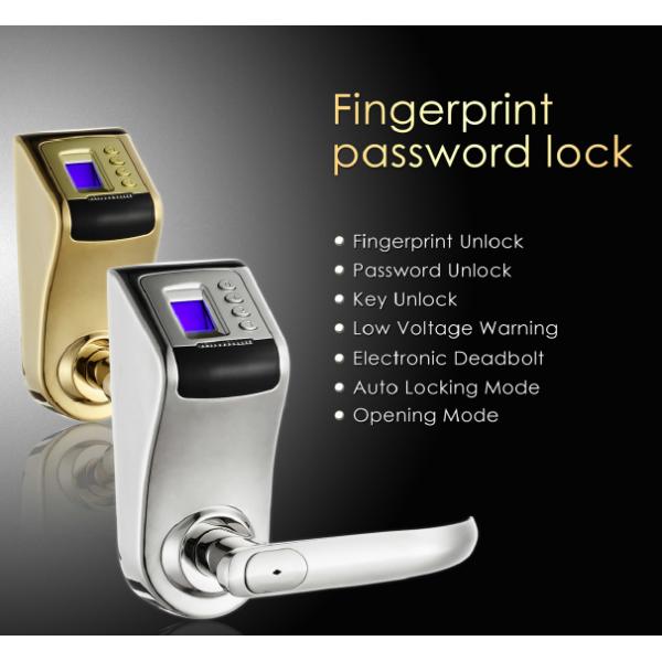 Zinc Alloy Password Safe Fingerprint Door Lock With Auto Locking mode