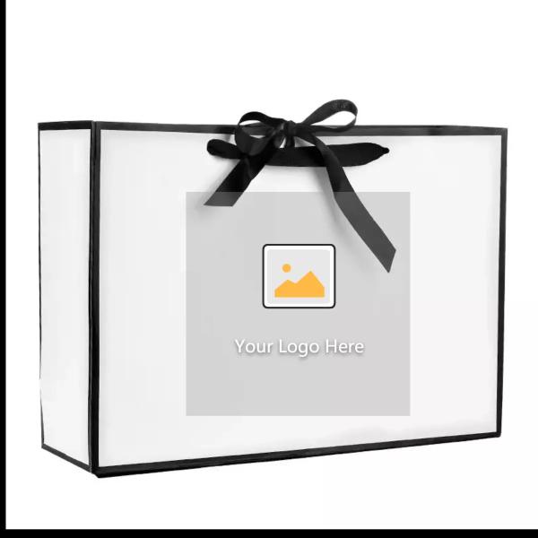 40*28*12cm Spot Varnishing Retail Paper Shopping Bag For Clothes