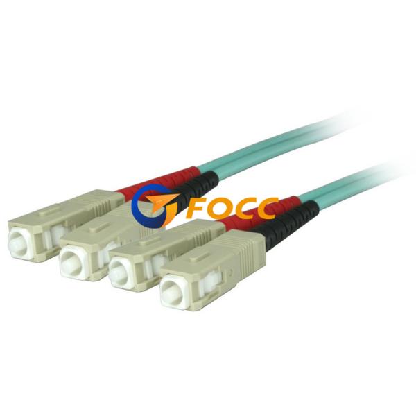 OM3 Multimode SC SC Duplex 10GB Optical Fibre Cables 10 Meter