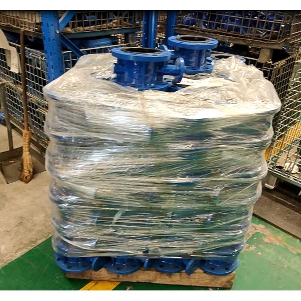 Customized Port Size DN300 Rubber Lined EPDM Lining Flange Butterfly Valve