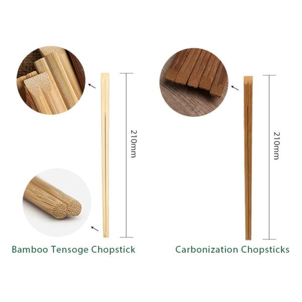 4.3mm 4.8mm Thickness Sushi Bamboo Chopsticks with Full Paper OEM Accepted