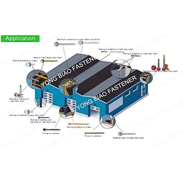 ST6.3*100 DIN7504K 304 Stainless Steel Hexagon Head With Washer for Construction