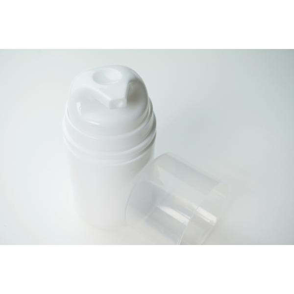 30ml 50ml80ML 100ML 150Ml Snap On Cylindrical Airless Pump Bottles White PP Plastic Material