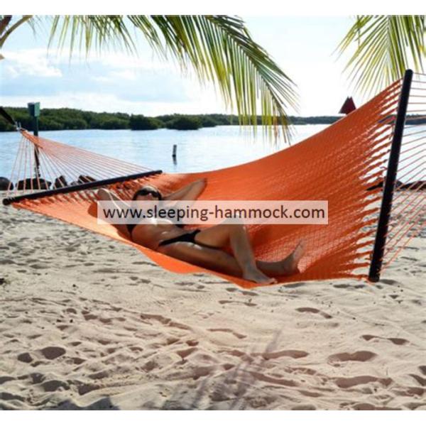 Big Sturdy 2 Person Sleeping Hammock , Beach Swing Caribbean Style Hammock With Stand