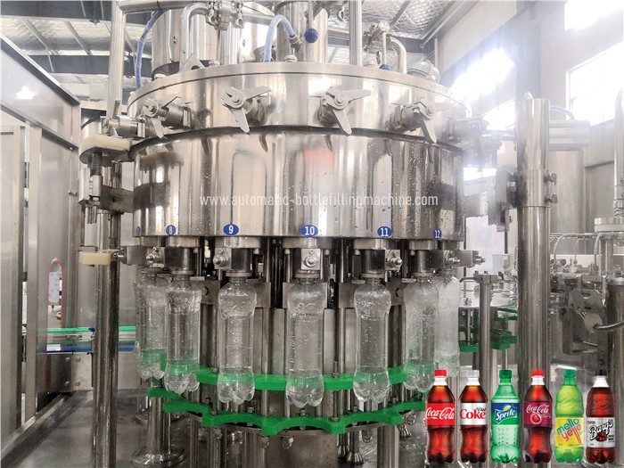 Buy cheap Rotary Carbonated SUS304 Soda Bottle Filling Machine Low Noise product
