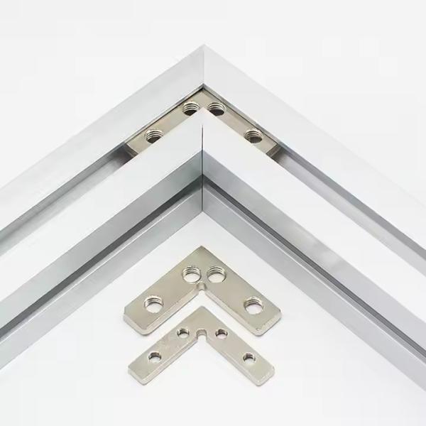 90 Degree Gusset Die Cast Zinc Inside Corner Connector For 30/40 Extrusion Aluminum Profiles