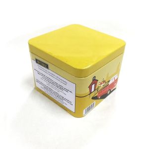 Small Square Custom Tin with Plus Lid