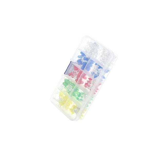 PVC 3MM 5MM Short Feet LED Diode Kit Light Emitting Mixed Color With Box