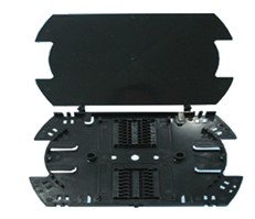 China Black Color Plastic Fiber Optic Tray 16 / 32 Fibers High Performance on sale