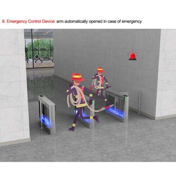 Factory Application Pedestrian Swing Gate Turnstile  With Card And Qr Code 9