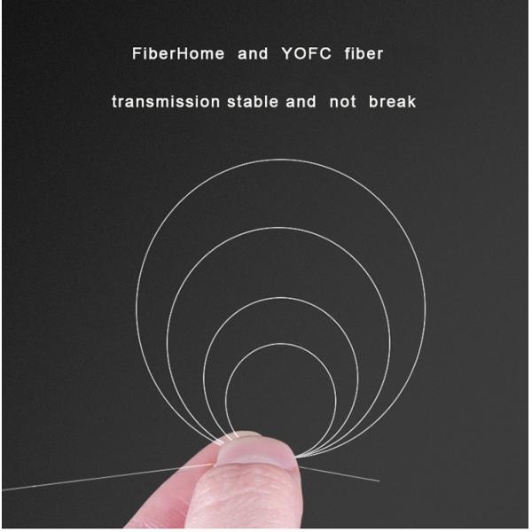 Self Supporting Flat FTTH Drop Cable G652D G657A Steel Fiber Optic Wire 3