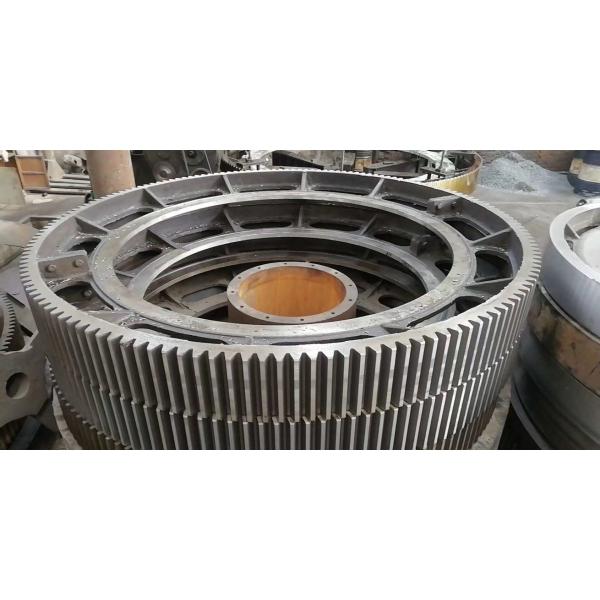 UNI EN ISO 42CrMo4 Rotary Kiln Girth Gear Ring Gear and cement Ball Mill Ring Gear price