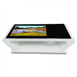 China 43 Inch Smart Home Multitouch Coffee Table , Touch Screen Smart Table Digital Times on sale
