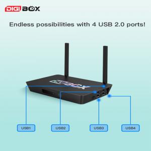 China 4 USB Ports SmartTV Box H.265 4K 60fps Android 12 Tv Box on sale