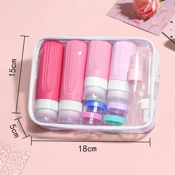TSA Approved 16-Pack Silicone Travel Bottle Set 90ml and 60ml
