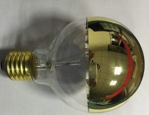 led filament bulb coated gold inside & outside of the housing