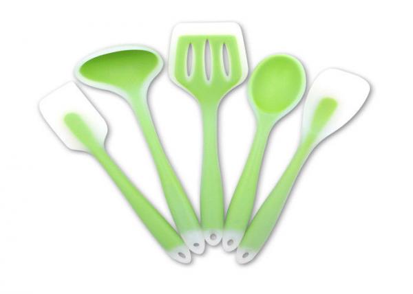 Quality Non Stick 5 Piece Silicone Utensil Set , High Heat Resistant Cooking Utensils for sale