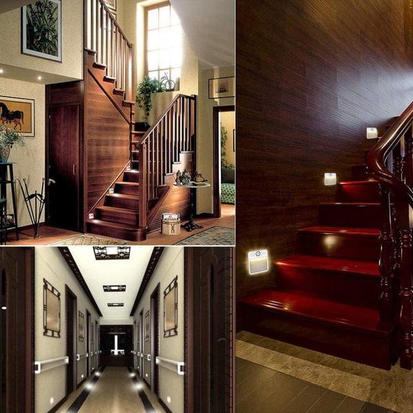 Indoor 1200mAH Wireless Led Motion Sensor Light / 0.8W Motion Activated Stick On Lights