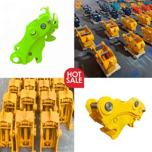 Buy cheap Yellow Manual Quick Hitch , Pin Grabber Quick Coupler For Mini Excavator product