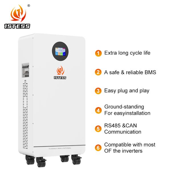 51.2V 300Ah 15.36kwh Solar Energy Storage Battery System Lifepo4 Lithium Battery