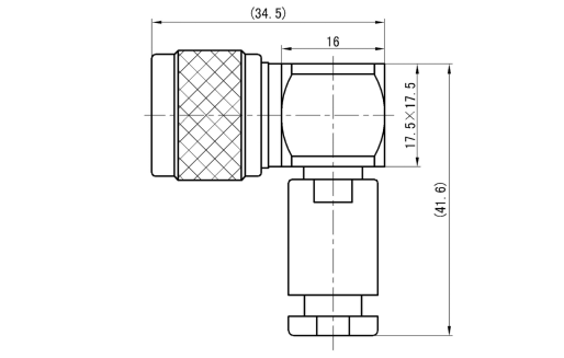 N Type Right Angle RF Coaxial Connector for RG142B/U Cable