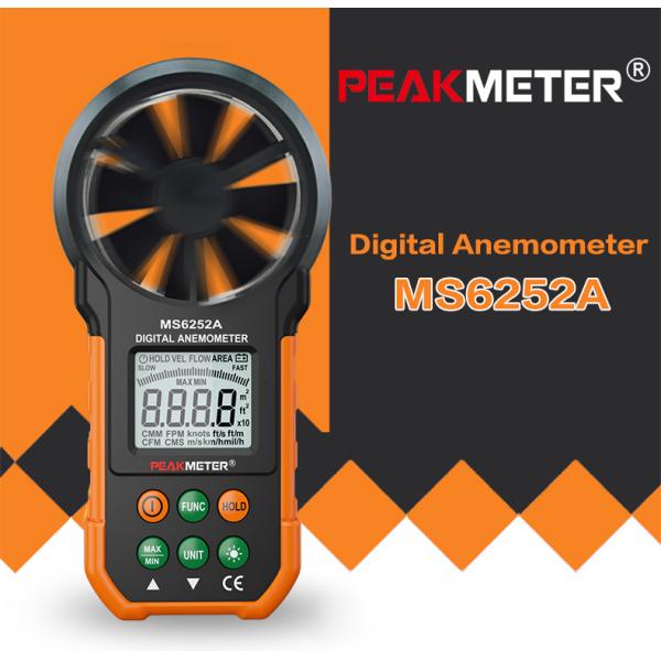 Popular Anemometer Digital Handheld Wind Speed Meter Tester with 1*9V 6F22 Battery