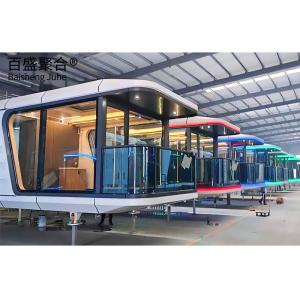 Villa Container Houses Customized Double Glazing Glass Mobile Space Capsule