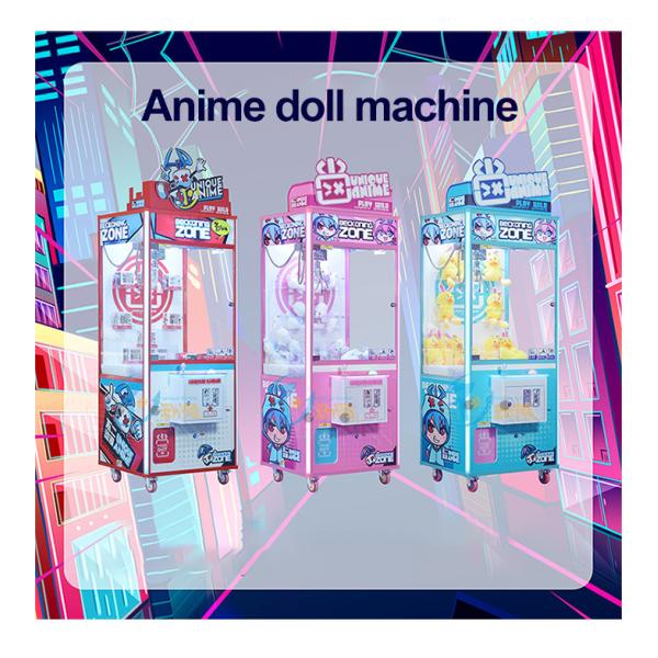 230W Coin Operated Plush Toy Claw Machine Anime Style