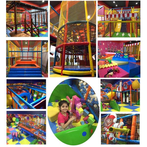 Commercial Customized Kids Indoor Playground Soft Play Area With Slide