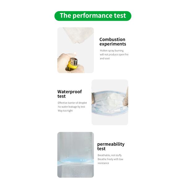 ASTM F2100 17.5*9.5cm Disposable Surgical Face Mask