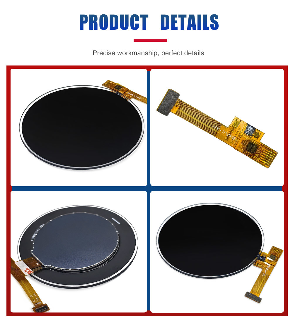 1.6 Inch Circular Tft Display MIPI 400x400 Resolution IC ST77903 QSPI