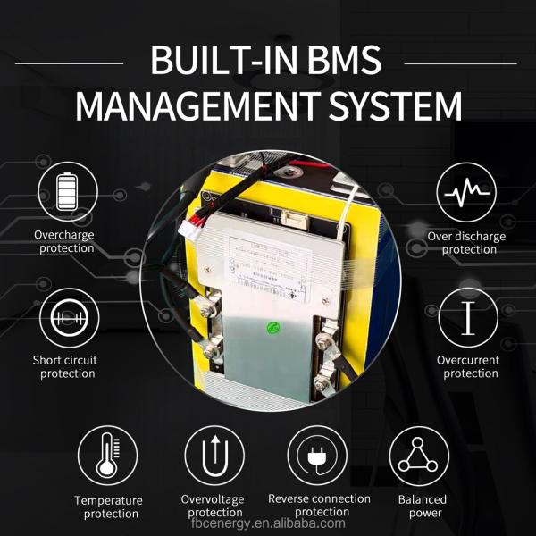 60 Volt Lithium Battery RV Car 72v 120ah Lifepo4 Solar Battery