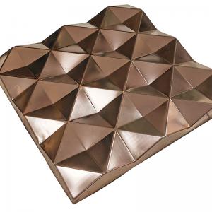 Buy cheap 4x8 Embossed Stainless Steel Sheet AISI 201 304 316 Rose Gold Brushed Ornamental product