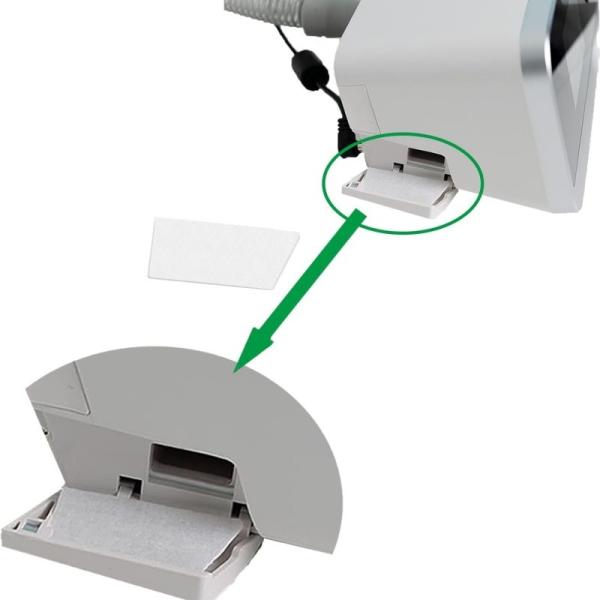 White Cotton Disposable CPAP Filters Compatible with Resvent IBreeze