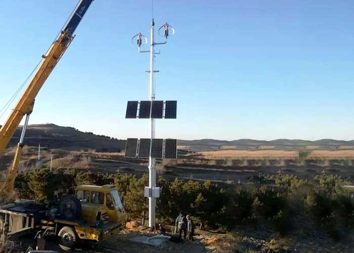 Buy cheap 1000W Vertical Axis Wind Turbine With Solar Panel ISO9001 Certification product