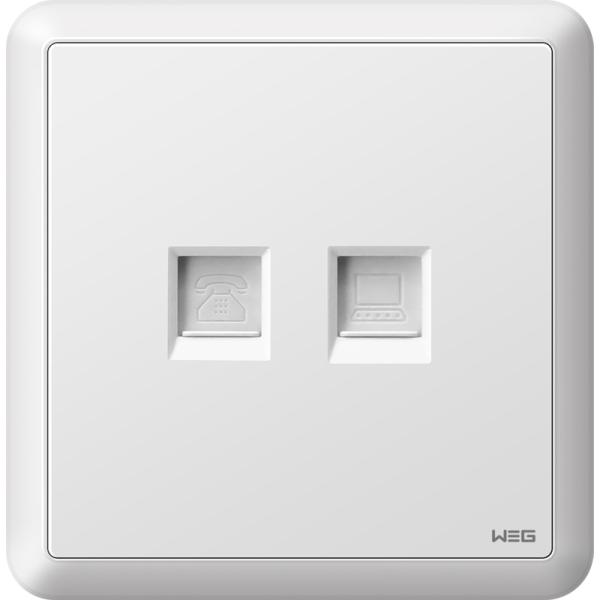 Tin Phosphor Bronze W2ADH/DN 37mm Wall Mounted Plug Socket