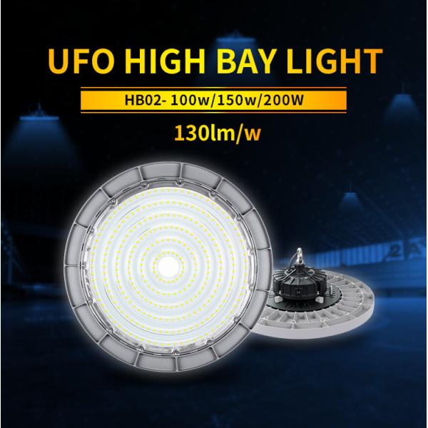 High Lumen UFO 300w 400w 200w LED High Bay Lights COB Reflector PC Cover