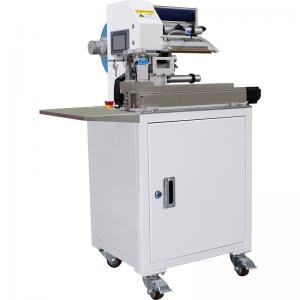 Buy cheap 60 KG USB Cable Power Cord Wire Optical Fiber and Pipe Labeling Machine Folded Label Applicator for Labeling product