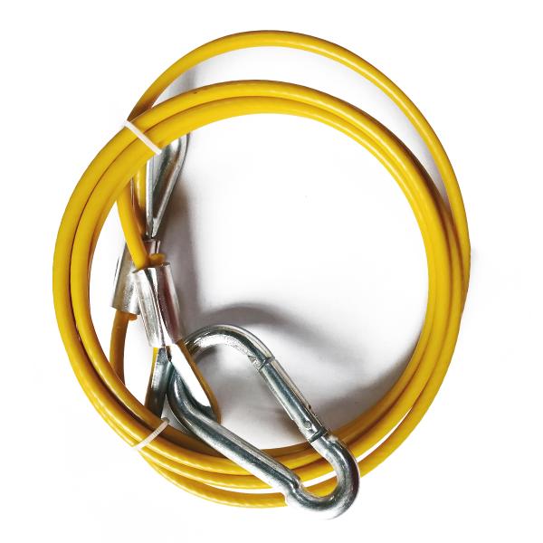 Nylon Coated Steel Cable Assembly with Snap Hook