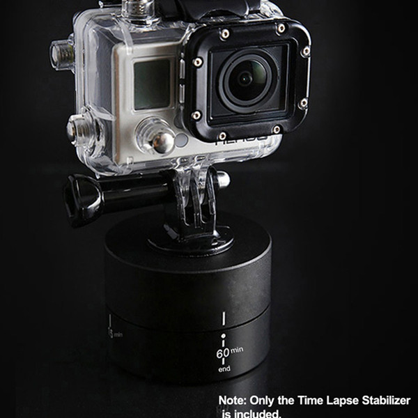360 Degrees Panning Rotating Time Lapse Stabilizer Tilt Head Tripod Mount Adapter For GoPro Hero 4 Xiaomi Yi And Digital