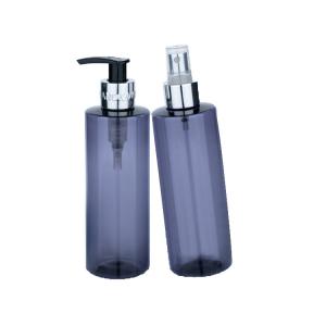 Buy cheap Versatile 250ml Oil Cosmetic Bottle Silver Aluminum Pump Top Cosmetic Bottle product
