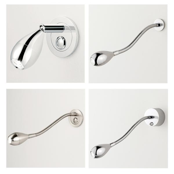 IP40 small base headboard wall light 3W Indoor LED bed wall lamp reading wall light for hotel