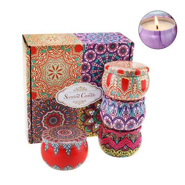 Amber Environmentally Friendly Scented Candles Metalized vanilla Scent