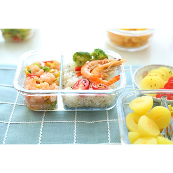 Airtight Locking 800ml Glass Meal Prep Containers