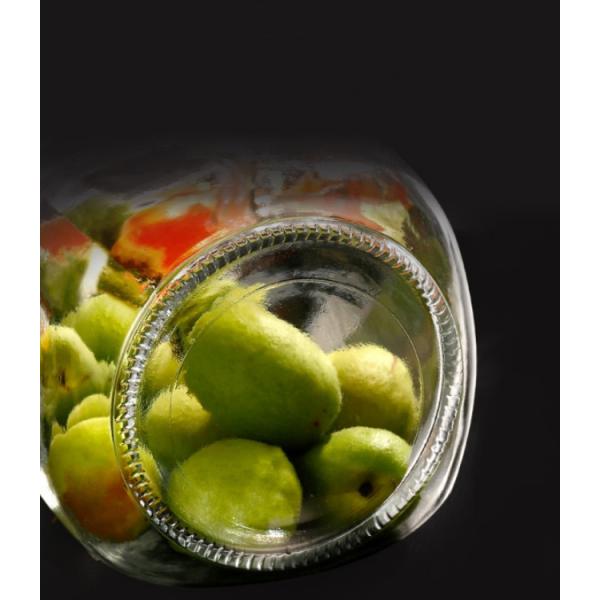 Stainless Steel Snap Airtight Glass Food Storage Canisters 700ml 500ml