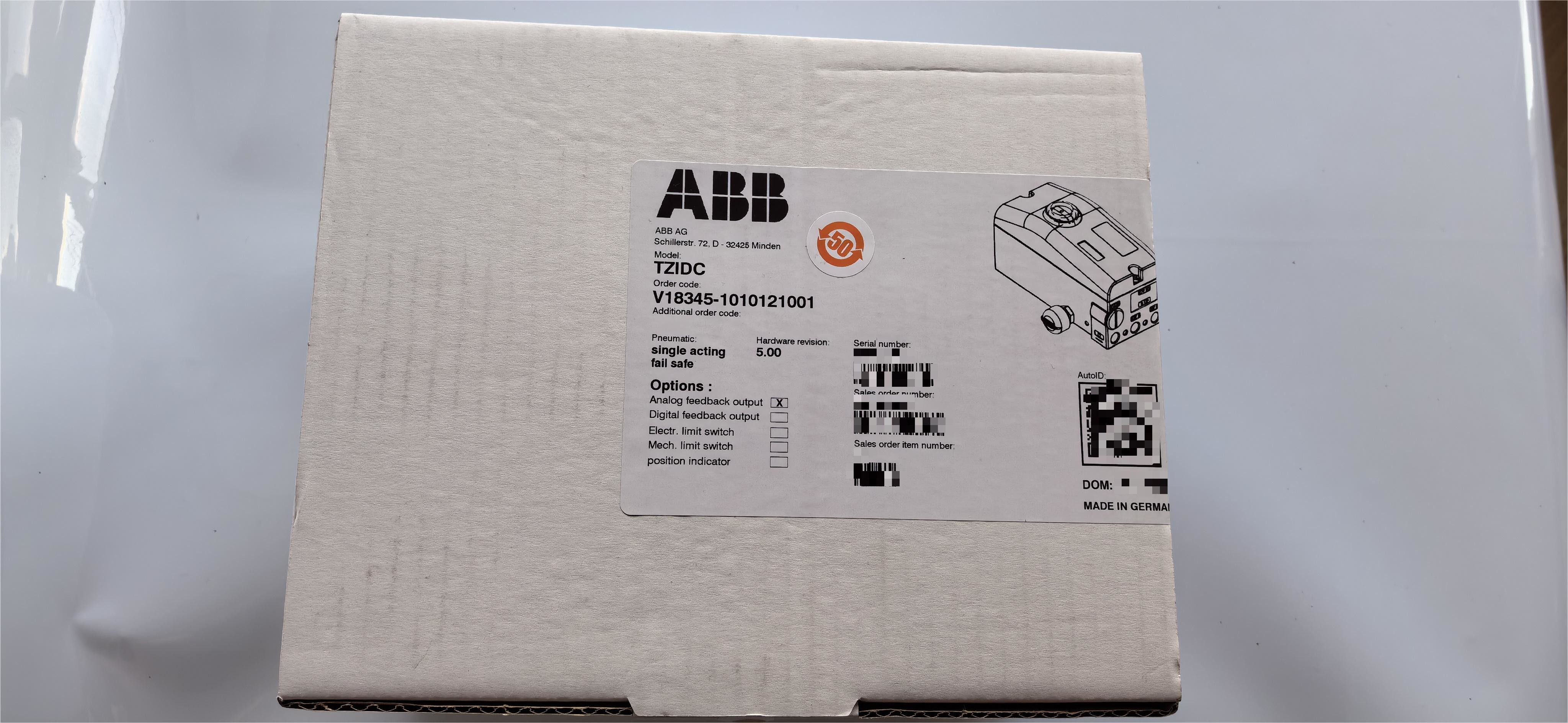 Buy cheap ABB TZIDC Digital Valve Positioner V18345-1010121001 4-20mA Input product